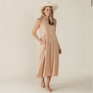 Rylee + Cru Blush Embroidered Zoe Dress